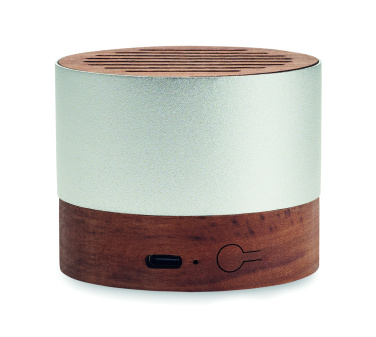 Logo trade mainostuote kuva: Kierrätetystä alumiinista valmistettu kaiutin